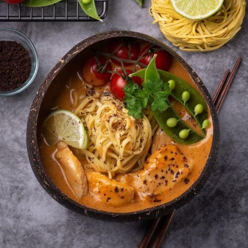 Indonesian Chicken with Buckwheat Noodles