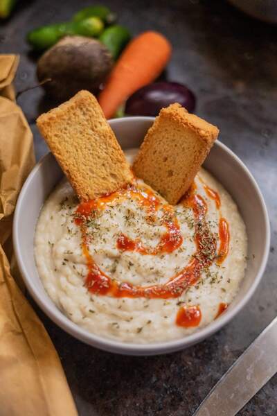 Roasted Aubergine & Mint Dip