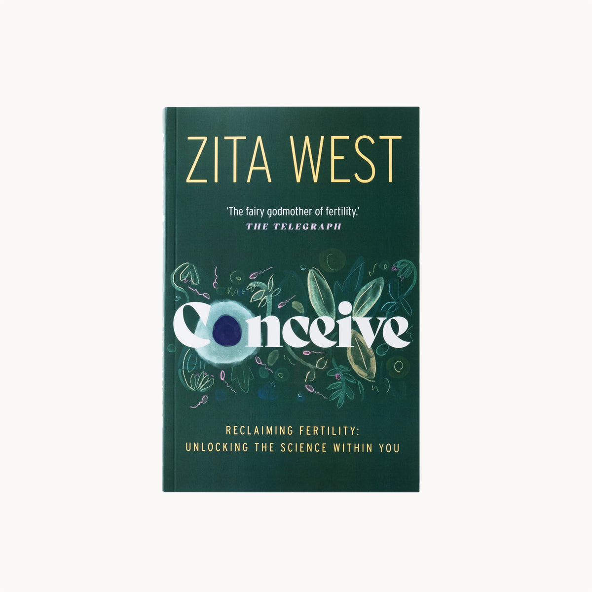 Book cover of 'Conceive' by Zita West on a white background