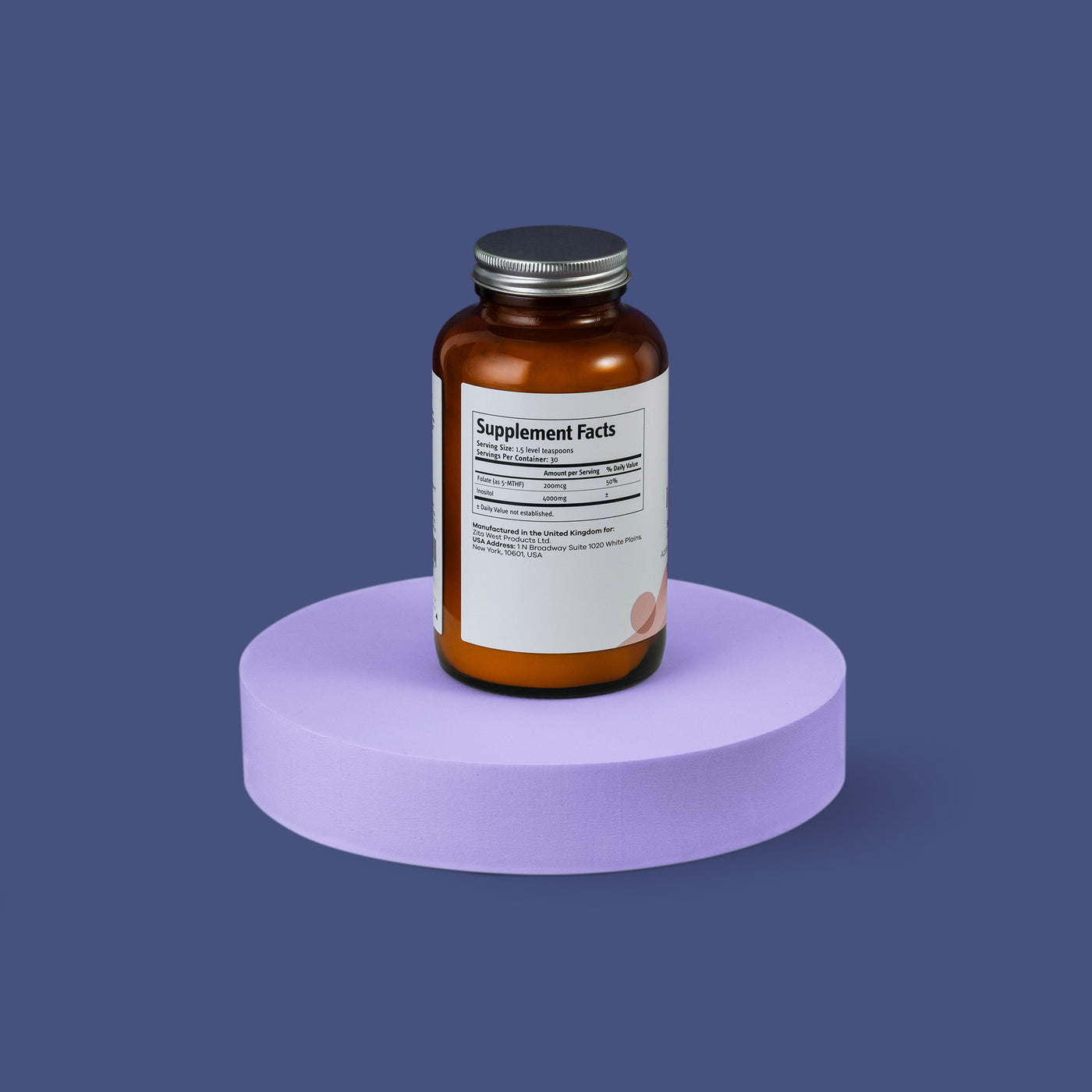 Inositol and Folate Supplement - Support for Hormonal Balance, Egg Quality and Sperm Health