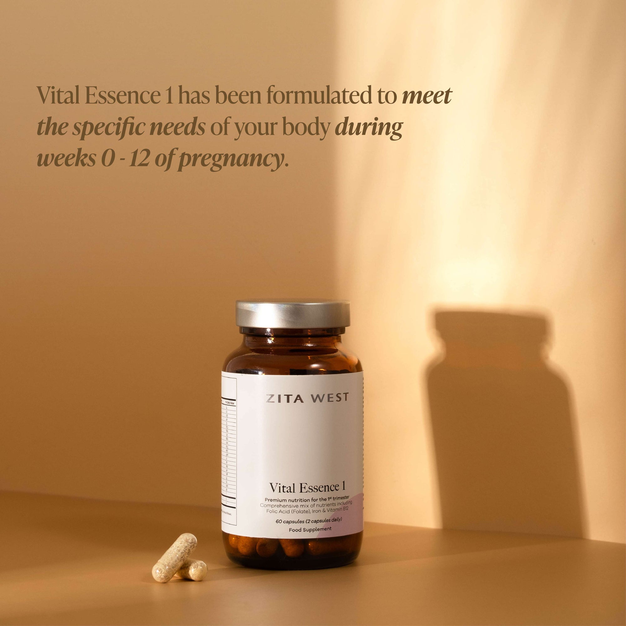 Vital Essence 1 | First Trimester Vitamins | Zita West Vital Essence 1 | First Trimester Vitamins | Zita West