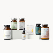 Collection of Zita West PMOS support supplements a white background